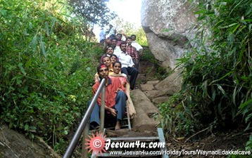 Comming from edakkal cave - Whole tour team